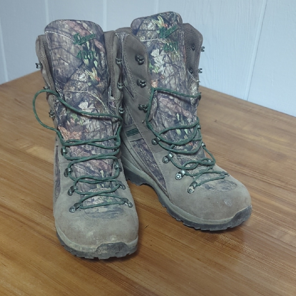 Danner Brown and Green Combat Boots